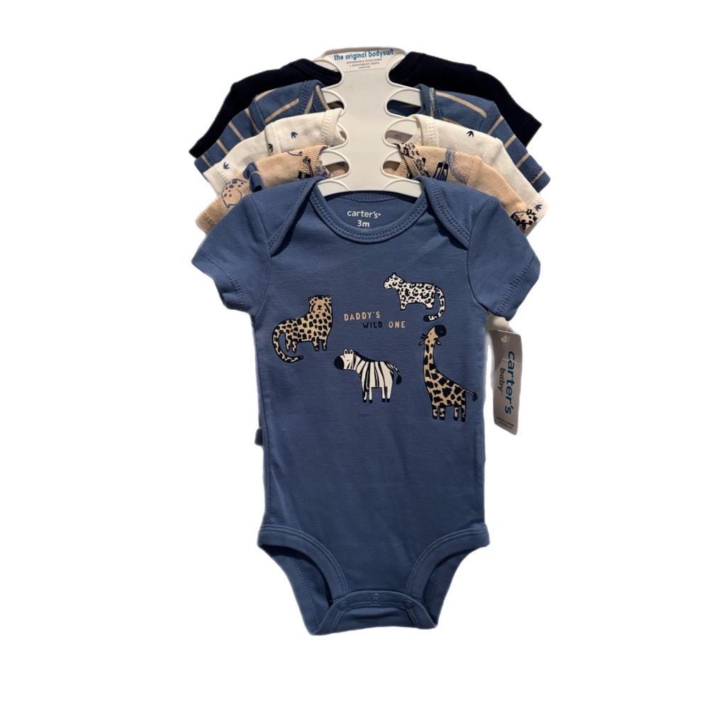Carter’s Safari‎ Themed Short Sleeve Onesie Set